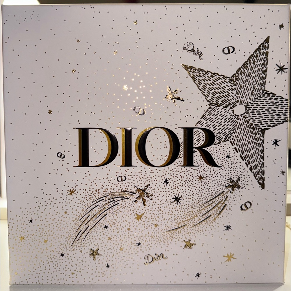 Dior White and Gold Starry Gift Box
